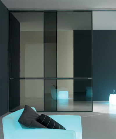 דלת זכוכית הזזה זכוכית מסגרת אלומיניום