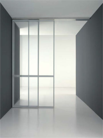 דלת זכוכית הזזה מסגרת אלומיניום