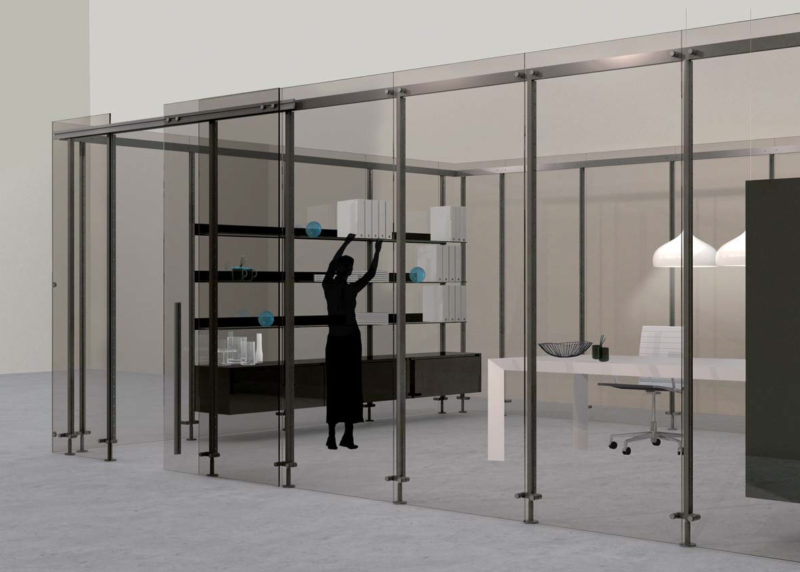 דלתות זכוכית הזזה POLE