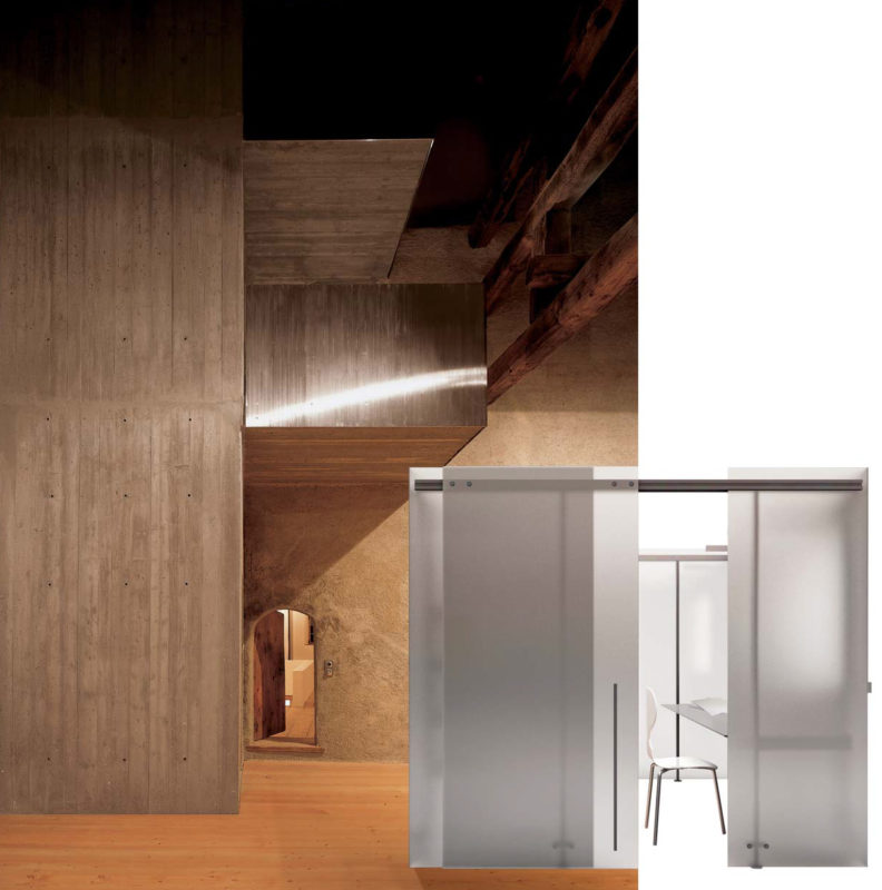 דלתות זכוכית למשרד הזזה POLE