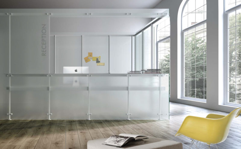 דלתות זכוכית למשרד הזזה POLE