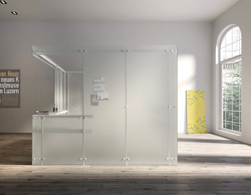 דלתות זכוכית למשרד הזזה POLE