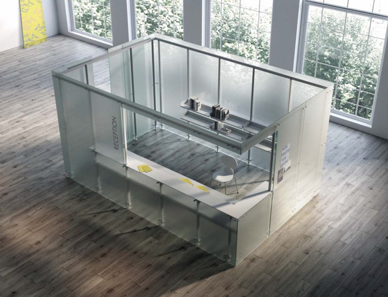 דלתות זכוכית למשרד הזזה POLE