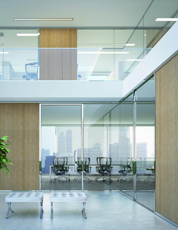 מחיצות זכוכית למשרדים ESEDRA